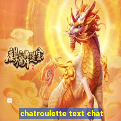 chatroulette text chat